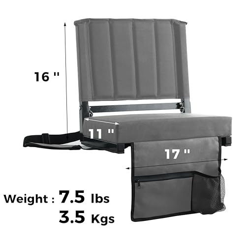 image for SPORT BEATS Stadium Seats with Back Support Bleacher Chairs with Back 