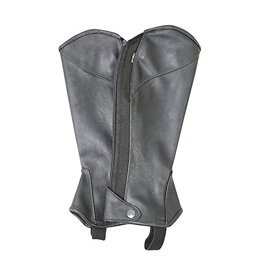Half chaps Dublin pour enfant en noir avec coupe stretch fit confort