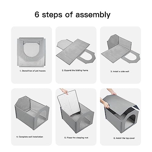 Casa para Animais de Estimação Interna Ao Ar Livre Casa para Animais de Estimação Dobrável à Prova D