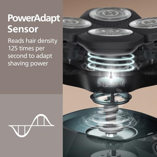 Image of Philips Norelco Head Shaver Pro 7000 Series - Electric Shaver for Men and Women, 360 Flexing Head & ComfortCut Blades for Clean Shave, Gentle on Skin, Model HS7980 /40