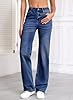 Sidefeel Women's Jeans High Waisted Wide Legs Stra... #3