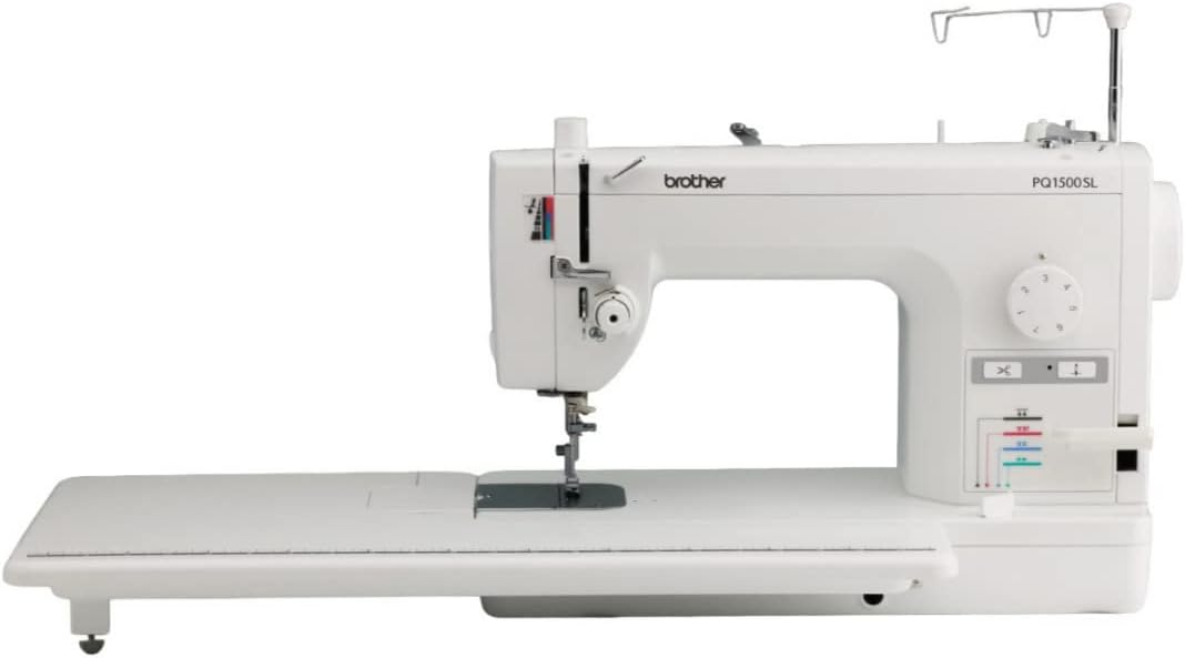 Brother PQ1500SL Sewing and Quilting Machine, Up to 1,500 Stitches Per Minute, Wide Table, 7 Included Feet