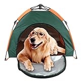 1. Tamaño: 31 pulgadas de largo x 30 pulgadas de ancho x 25 pulgadas de alto, 1.4 libras, perfecto para perros, gatos y otras mascotas pequeñas para disfrutar de acampada en interior/exterior, mochilero, jugar en la playa, etc.