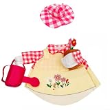 EffiFish Set di costumi da oca da giardiniere rosa, per finitrici da 58 cm, in tessuto robusto, ornamento da cortile per veranda e decorazione da giardino