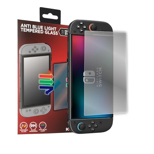 Konix - Konix Protection d'écran verre trempé pour console Nintendo Switch 2 - Anti-lumière bleue - Anti-bulle - Indice de dureté 9 h - 100% transparent