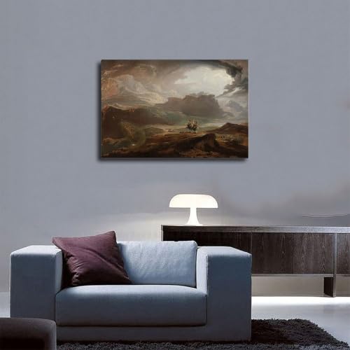 Toile John Martin Macbeth tableau décoration murale salon bureau 20x30 - 5