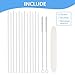 Replacement Straw Set Fit for Stanley Protour Quencher(ALL SIZE), Iceflow Flip Tumbler(14,20,30,40oz) And Iceflow Bottle(16,24oz), 6 Pack Reusable Straws with 2 Cleaning Brushs (Protour And Iceflow)