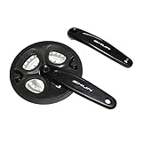  Pedalier VTT p2r 7-8v. alu Noir Black-x 170mm 44-34-24 (boitier 113mm) avec Pare Chaine