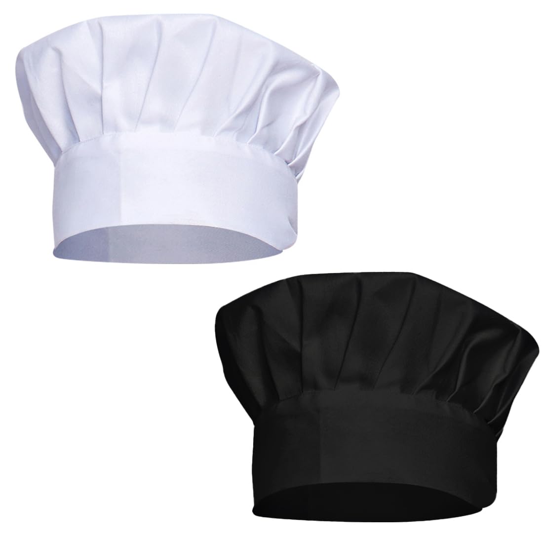 Cappello Cucina Chef Cuffia 2 Pezzi Morbidi Lavabili