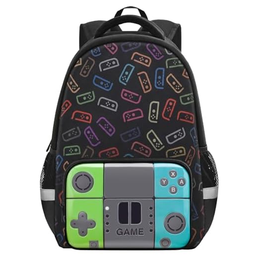 Beaulyn Mochila escolar para niños, mochila escolar para jugadores de primaria y secundaria, mochila de videojuegos de 17 pulgadas para laptop, Game-teal+green, One Backpack, Mochila Gamer