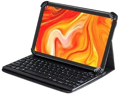 NavitechFolding Leather Folio Case & Stand With Bluetooth Keyboard Compatible With Cheerjoy 10 Inch Tablet