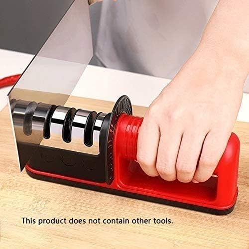 Knife Sharpener, Professional Kitchen Knife Sharpener, 3-Stage Slot with Non-Slip Base, Easy to Polish,Sharpen and Repair Your Knife