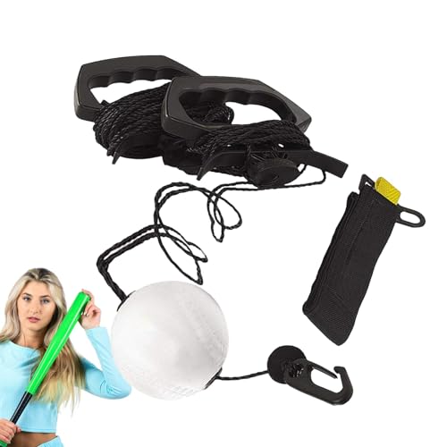 Outils d'entraînement de baseball portables et légers avec système de balle sur corde robuste