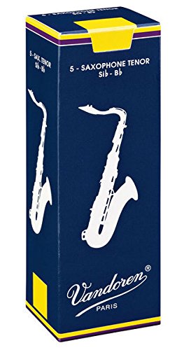 CAムAS SAXOFON TENOR - Vandoren (Tradicional) (Caja Azul) (Dureza 2 ス) (Caja de 5 Unidades)