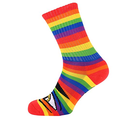 Toy Machine Skateboard Socks Sect Eye Rainbow Multi Crew