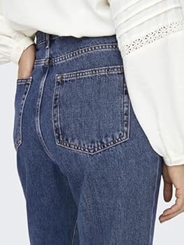 ONLY Women's Jeans Onlsilje Ex Hw Str Wide Dot729 Dnm Noos