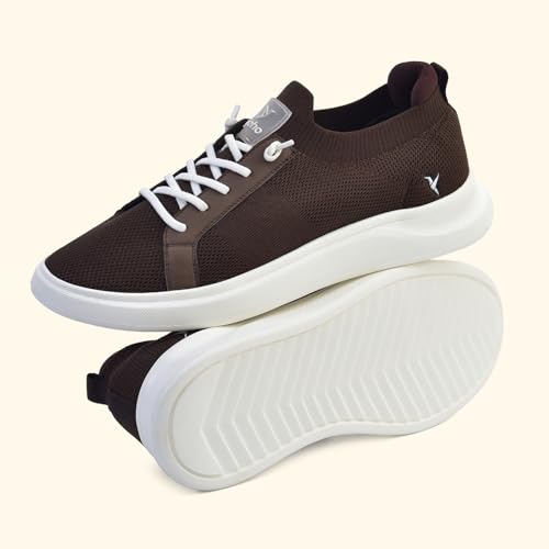 Image of YOHO Trip Sneakers for Men | Stylish Casual Shoes with Elastic Laces | Comfortable, Stretchable & Ultra-Lightweight | Premium Breathable Mesh Fabric