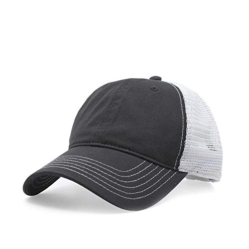 Image of The Vintage Year Washed Cotton Unstructured Soft Mesh Adjustable Trucker Baseball Cap