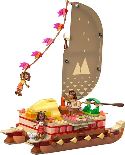 Image of LEGO ǀ Disney Moana's Adventure Canoe Fantasy Toy Model Kit 43270 Building Blocks Toys for 6+ Gift for Boys and Girls