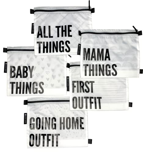 Image of Lucky Love Hospital Bags For Labor and Delivery, Diaper Bag Organizing Pouches and Hospital Bag Essentials For Mom