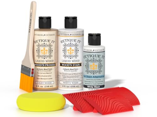 How to whitewash dark stained wood furniture