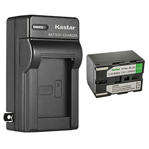 Kastar 1-Pack SB-L220 Battery and AC Wall Charger Replacement for Samsung VP-D97, VP-D99 VP-D99i, SC-D130, SC-D180, SC-D190, SC-D20, SC-D21, SC-D22, SC-D23, SC-D24, SC-D27, SC-D29, SC-D31, SC-D323