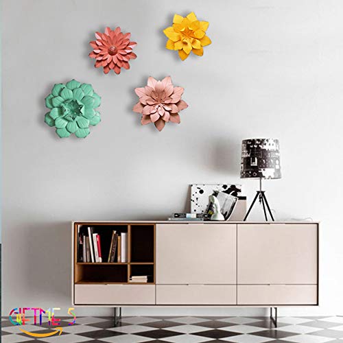 Giftme 5 8541860699 Dusty Light Pink Floral Metal Wall Art Decor thumb #5