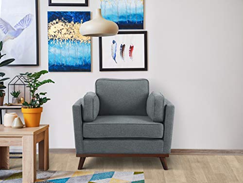 Lexicon Averi Textured Fabric Armchair, 42" W, Gray #TOP6