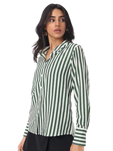 Chemise manches longues femme texturée légère coupe régulière