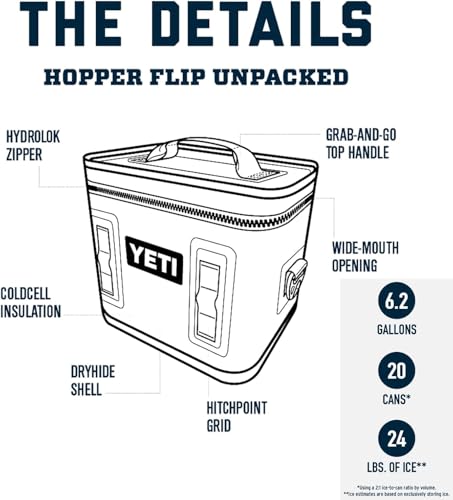 YETI Hopper Flip 18 Portable Soft Cooler, Pace Purple/Blue by YETI - Image 2