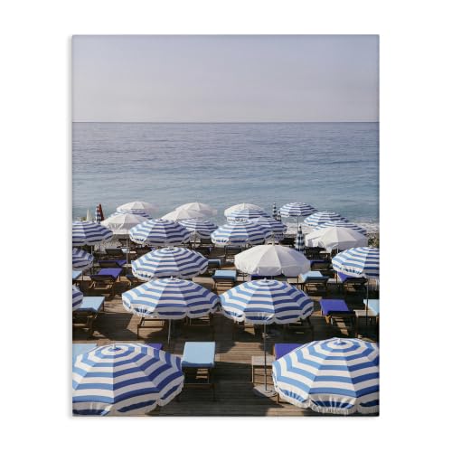 Stupell Industries 'Beach Umbrellas Clear Summer Sky'| Canvas Art
