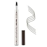 Eyebrow Tattoo Pen,Microblading Eyebrow Pencil with a Micro-Fork Tip Applicator Creates Natural Looking Brows Effortlessly and Stays on All Day (03 Dark Grey)