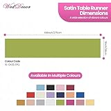 Zoom IMG-1 weddecor raso runner da tavolo Zoom IMG-1 weddecor raso runner da tavolo