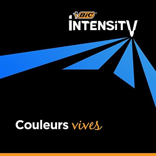 BIC Intensity Colouring Pencils, Triangular Shape for Ultimate Comfort and Grip, Assorted Colours, Pack of 24
