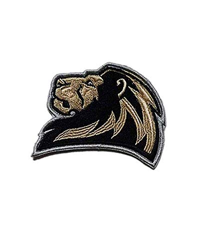 Lion Military Hook Loop Tactics Morale Embroidered Patch #TOP2