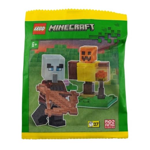 LEGO Minecraft Figurine Pilager avec mannequin d'entraînement