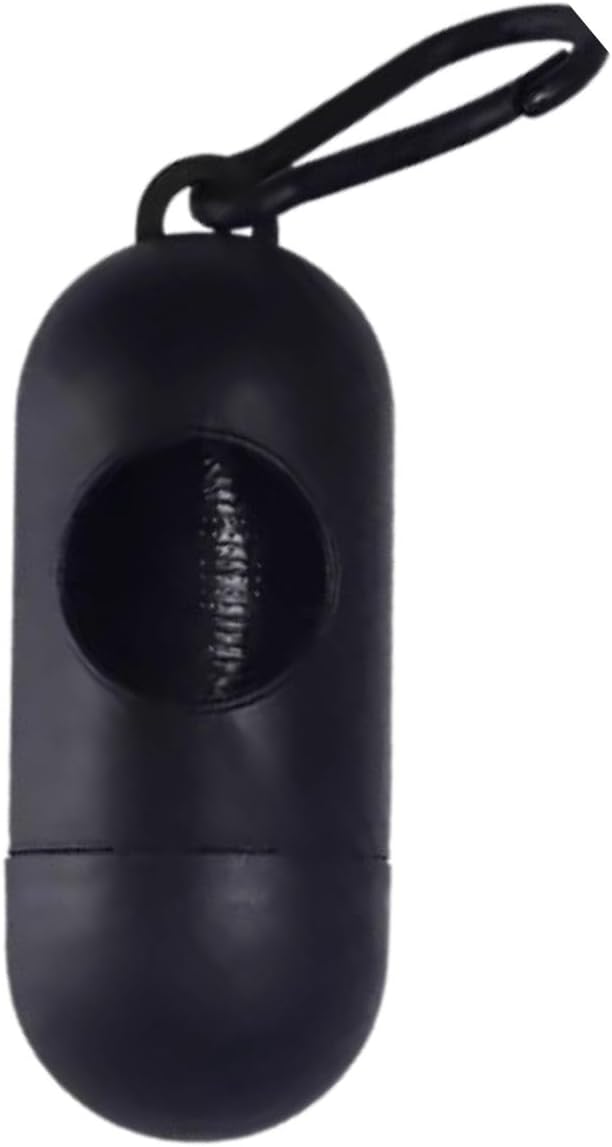 TINA&CO Pack of 8 Dog Poop Bag Dispensers - Gift Bags Included - Ideal for Collecting Waste from Your Pets on Your Walks (Black)