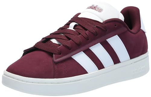 Adidas Men's Grand Court Alpha 00s, Maroon/White/Maroon, 10