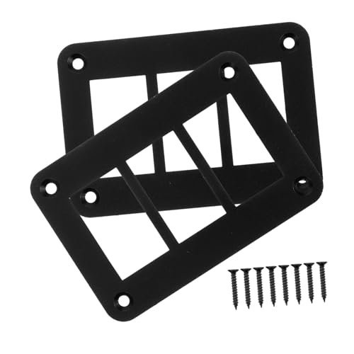 Panneau commutateur aluminium étanche Mikinona noir avec support montage automobile 2pcs