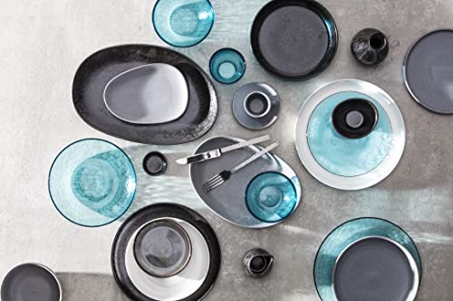 Los Cabos Glass Dinnerware And Drinkware Collection Cobalt 8 Inch Salad Plate (Set Of 4) #TOP5