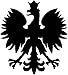 2x Adesivo per auto, 2x Car Sticker Stemma della Polonia "Aquila", Orzel (11 x 11 cm, nero)