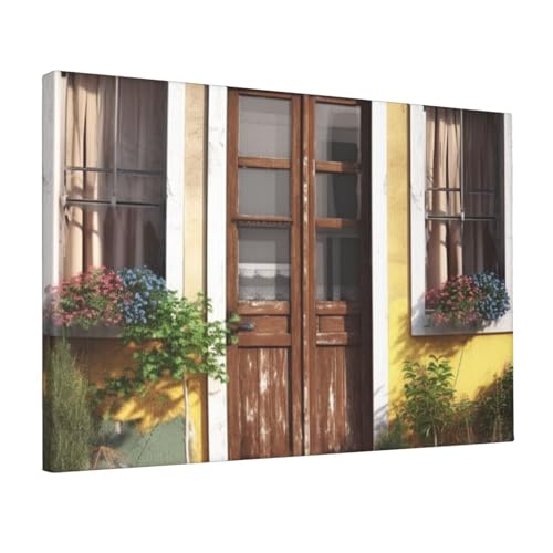 Impression sur toile rustique décoration murale colorée salon 30x45 cm