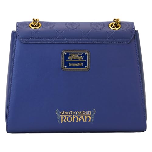 Loungefly WB LOTR War of the Rohirrim Crossbody Bag | Blue Fantasy Lord of the Rings Purse with Sword Charm on Flap4