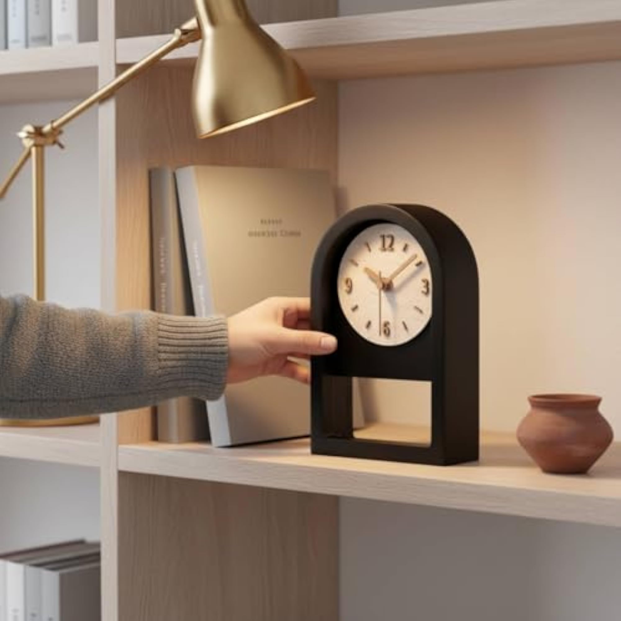 Artistic Noiseless Table Timekeeper, Simple Design
