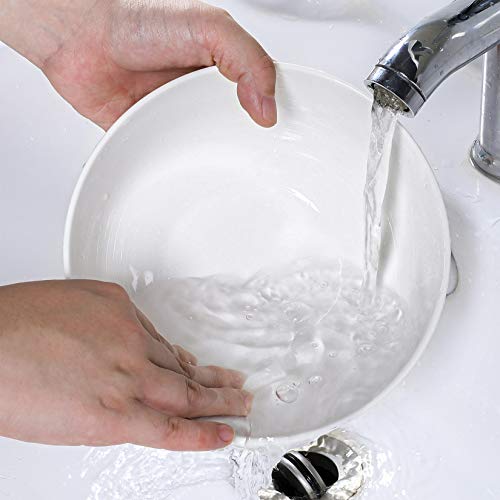 Tglbt 40 Ounce Porcelain Soup Bowls - 4 Packs, Stackable Round, White #TOP5