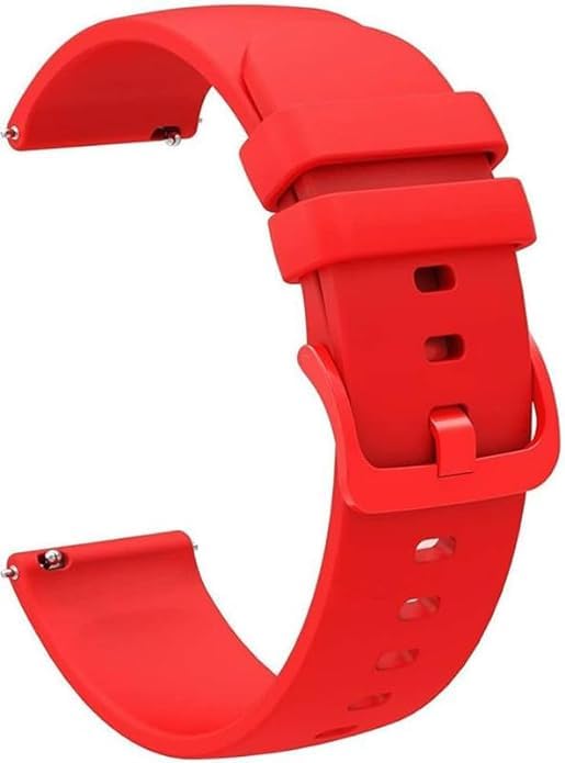 PRIAVY 22mm Watch Straps Smart Watch Straps for Men Belt Starp Smartwatch Band Silicone Smart Watch Strap Compatible for Replacement Wrist Strap for All Watches (Red) (B0CPFRDQT7) Amazon Price History, Amazon Price Tracker