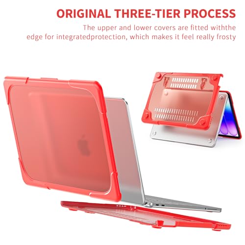 Protección MacBook Neo 13 A18 Pro translúcida mate con elevación ergonómica 5