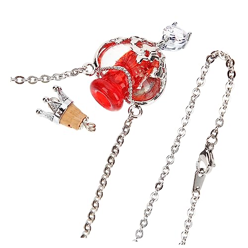 SOIMISS Collar Colgante Corazón Botella Difusora De Perfume,...