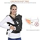 longdafei Babytrage, ergonomisches Design-Babytragetuch Cabrio mit atmungsaktivem Air-Mesh und verstellbaren Schnallen Baby Trage für Kleinkinder und Neugeborene
