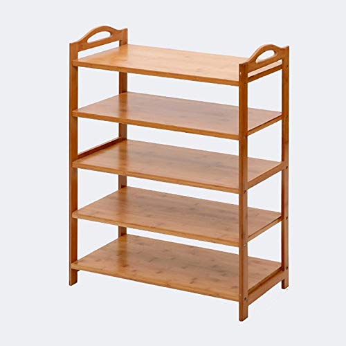 aipipl Zapateros Simples para el hogar, Zapatero de bambú Multifuncional Zapatero no Plegable Zapatero Mini Zapatero Adecuado para Puertas, Salas de Estar y pasillos, B